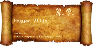 Magyar Vilja névjegykártya